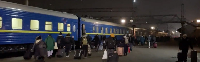 The Mukachevo to Kiev sleeper train