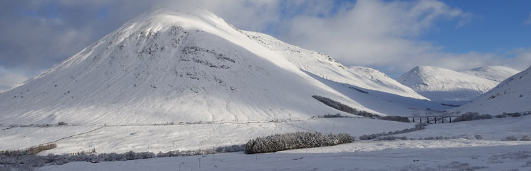 The famous horseshoe curve on the West Highland Line