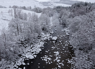 Frosty river