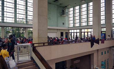 Inside Dar es Salaam railway station