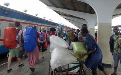 The Mukuba boarding at Dar es Salaam 