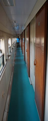 Sleeper corridor on Tazara train