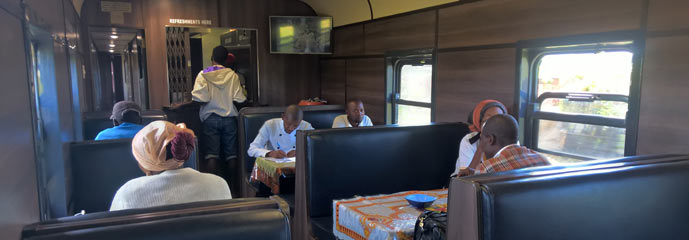 Restaurant car on the Jubilee Express
