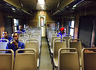 Economy seats on the Jubilee Express train