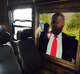 Interior decor in standard class on the Jubilee Express