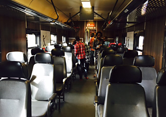 Standard Class on Zambia's Jubilee Express train