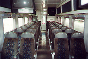 Standard class on the Bulawayo-Harare overnight train