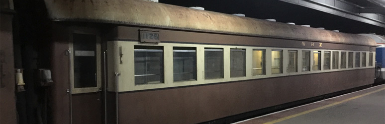 1st class sleeper on Harare to Bulawayo train