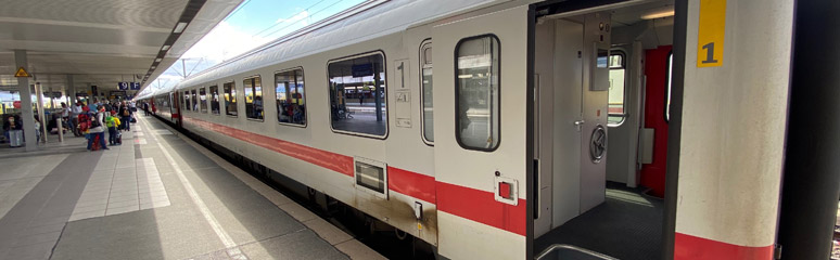 Amsterdam to Berlin InterCity train
