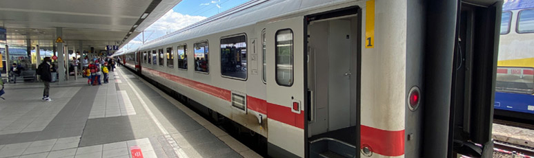 Amsterdam to Berlin InterCity train