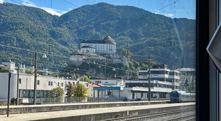 Kufstein station and castle