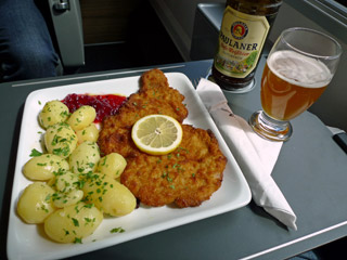 Lunch is served at your seat in first & business classes