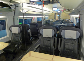 Club class on a Spanish S103 AVE train