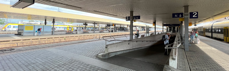 Basel Bad Bahnhof platforms
