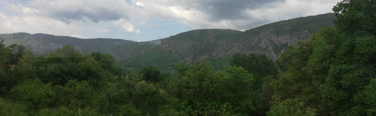 Scenery from the train between Nis & Dimitrovgrad