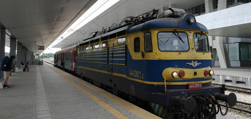 The Dimitrovgrad-Sofia train, arrived at Sofia
