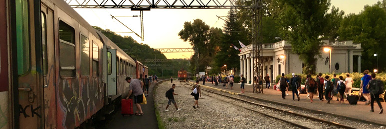 The Belgrade to Sofia train arrived at Topcider