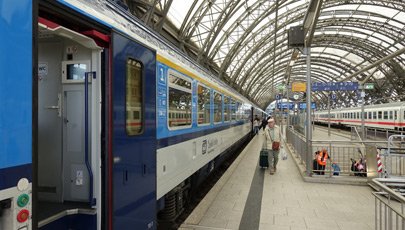 The train calls at Dresden