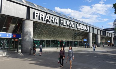 Prague Hlavni station, main entrance
