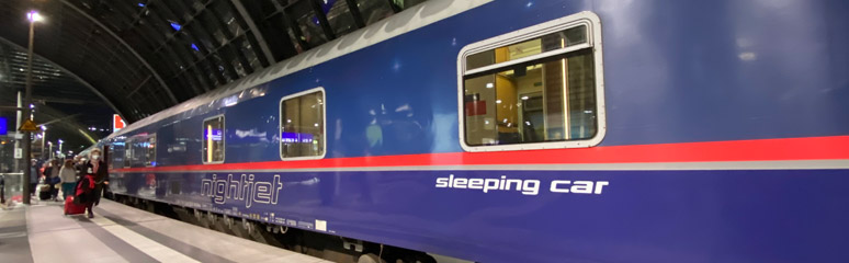 Nightjet sleeper train from Berlin to Vienna