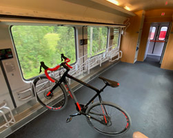 Bike space, Amsterdam to Germany Intercity train
