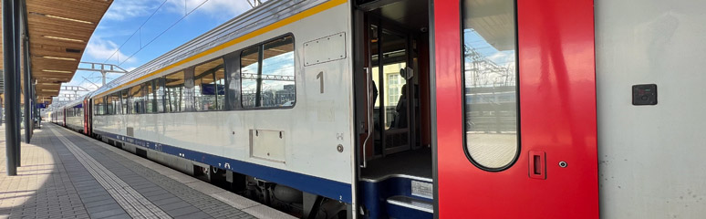 Belgian intercity train from Brussels to Luxembourg