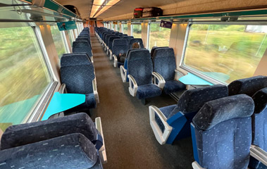 1st class on a Brussels-Luxembourg train