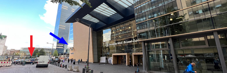 Entrée de la gare de Bruxelles Midi, côté nord