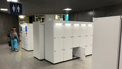 Brussels Midi luggage lockers