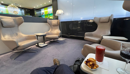 Eurostar business lounge, Brussels Midi