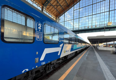 Hungarian couchette car from Budapest to Berlin