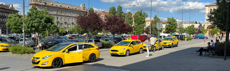 Budapest Keleti taxi rank