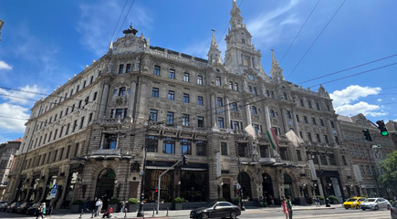 Budapest's famous New York Cafe, exterior