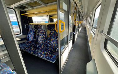 1st class compartment on a Hungarian EuroCity train