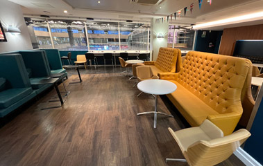 Caledonian Sleeper lounge at London Euston
