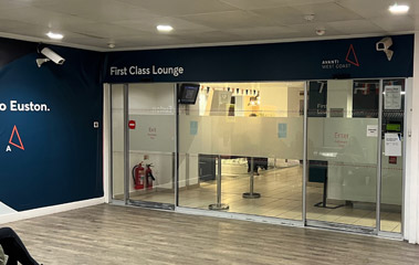 Caledonian Sleeper lounge at London Euston
