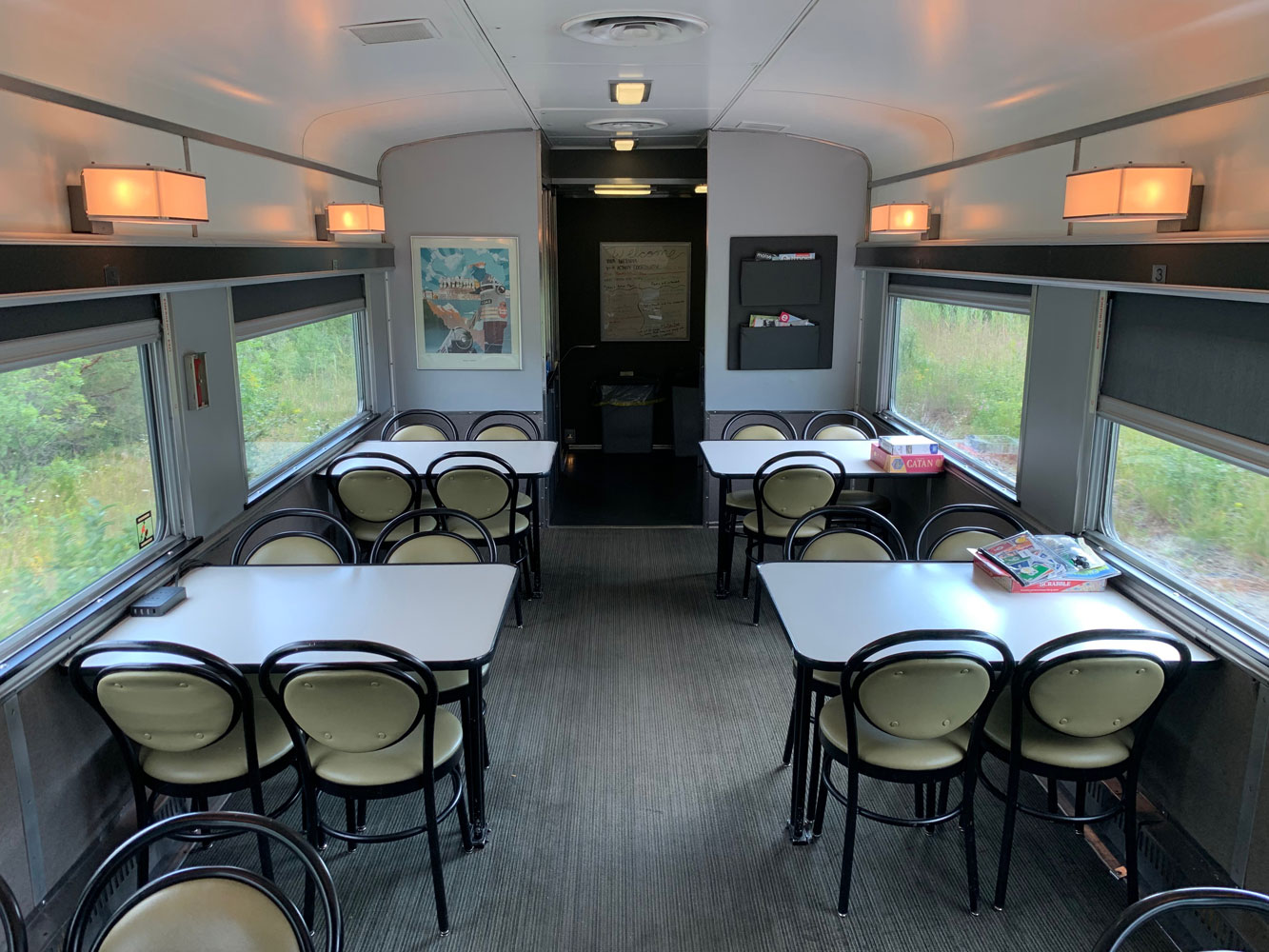 Where are all the public power outlets on The Canadian r ViaRail