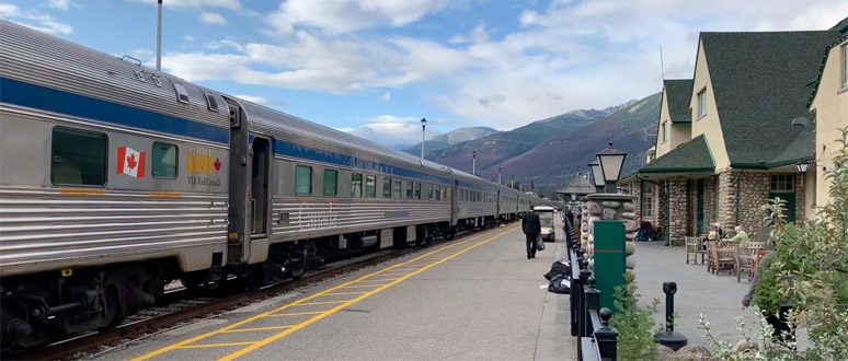 Train 1, the Canadian, at Jasper