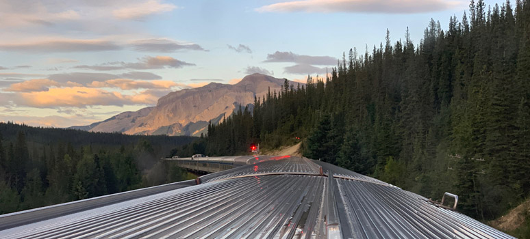 View from the dome in the Rockies