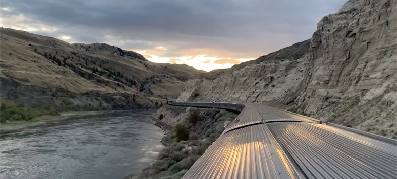 The Canadian at the end of Kamloops Lake