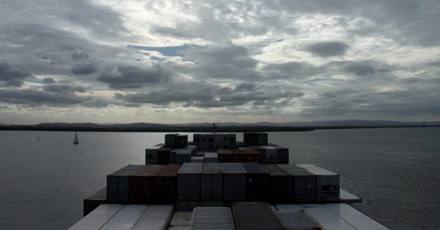 Freighter between Australia and Malaysia