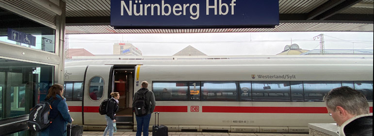 ICE train at Nuremberg station