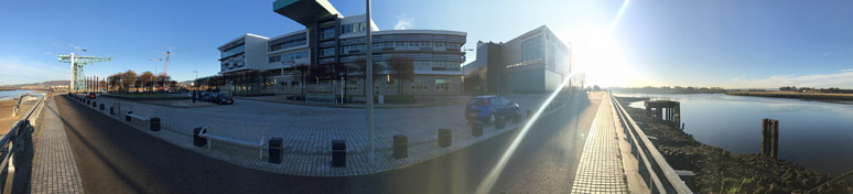 Panorama photo of West College