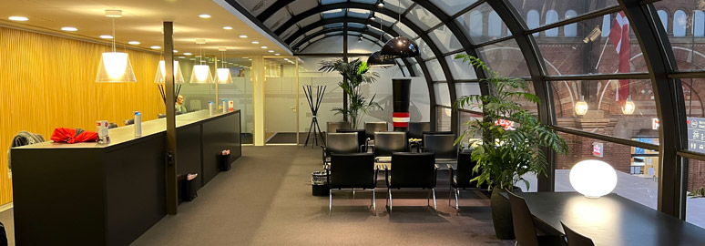 DSB first class lounge at Copenhagen station