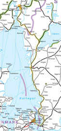 Copenhagen to Oslo train route map