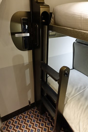 Fold-out ladder in sleeper to Cornwall
