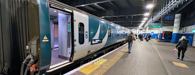 Boarding the Caledonian Sleeper to Fort William at London Euston