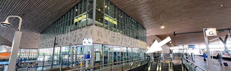 Eurostar terminal at Rotterdam Centraal