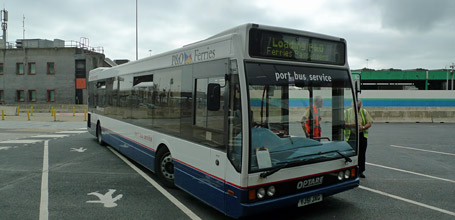 P&O courtesy bus from terminal to ferry