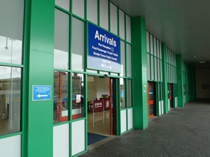 Foot passenger entrance at Dover Eastern Docks ferry terminal